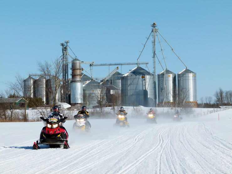 Snowmobiling OFSC Trails in Ontario Farm Country Northern Ontario Travel